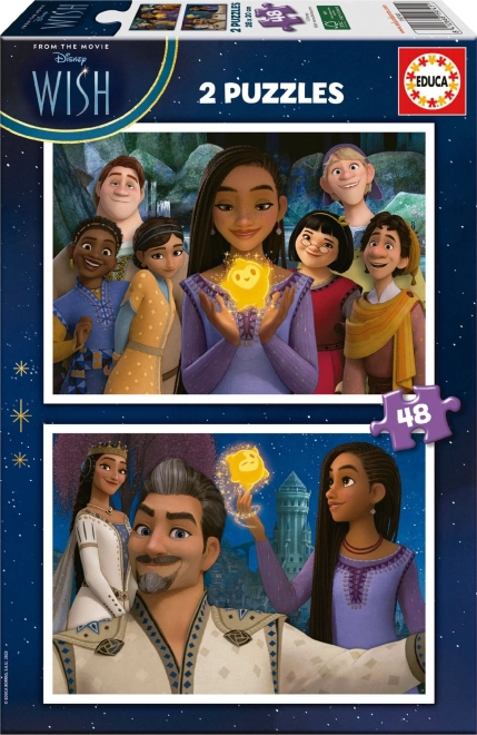 Educa puzzle Deseos 2×48 piezas