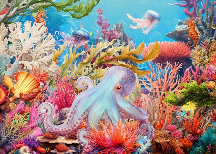 Puzzle Ravensburger Paraíso coralino XXL 500 piezas