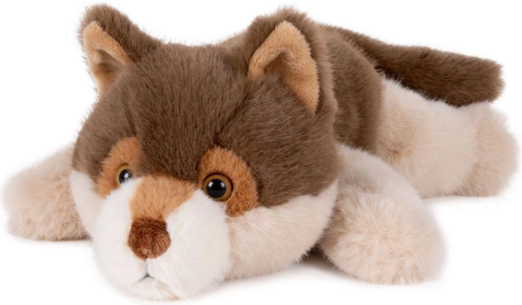 Lobo de peluche tumbado 35 cm