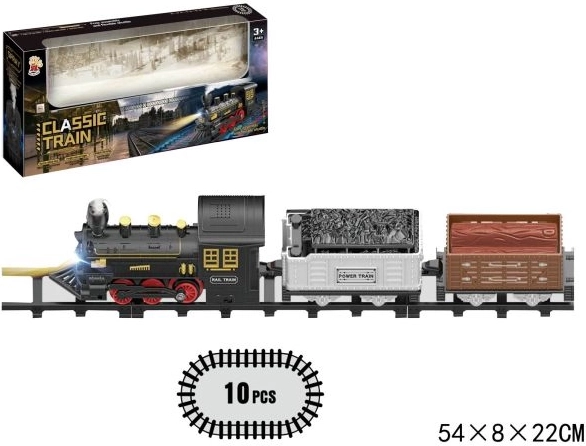 Tren eléctrico a pilas con efecto de humo