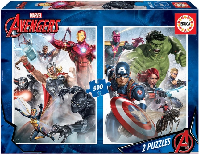 Educa Puzzle Avengers 2x500 piezas