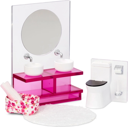Set de baño para casa de muñecas Lundby