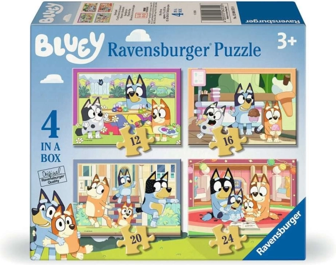 Puzzle Ravensburger Bluey 4 en 1 (12, 16, 20, 24 piezas)