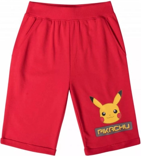 Bermudas rojas de algodón de Pokémon