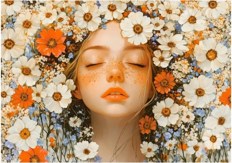 Puzzle Chica de primavera 500 piezas CASTORLAND
