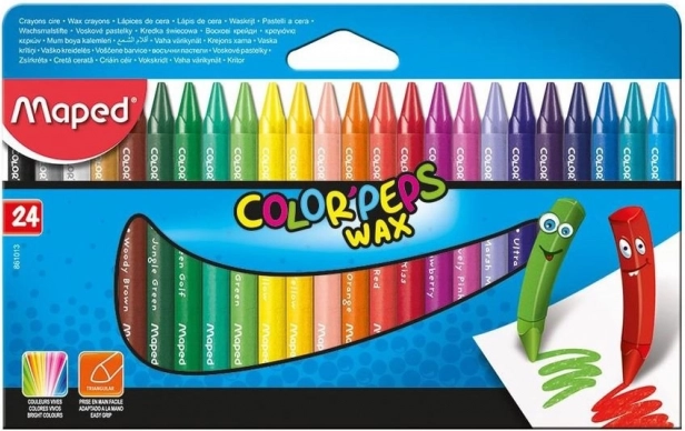 Crayones triangulares MAPED Color’Peps, 24 uds