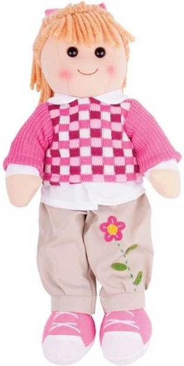 Muñeca de tela Melanie 38 cm – Bigjigs Toys