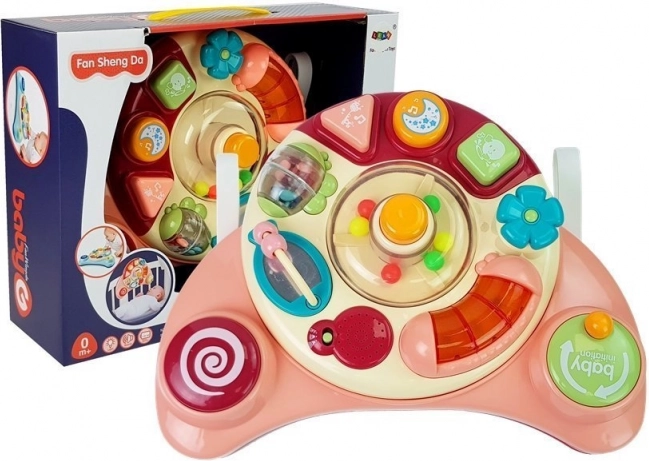 Juguete Interactivo para Niños con Música y Sonidos de Animales Rosa