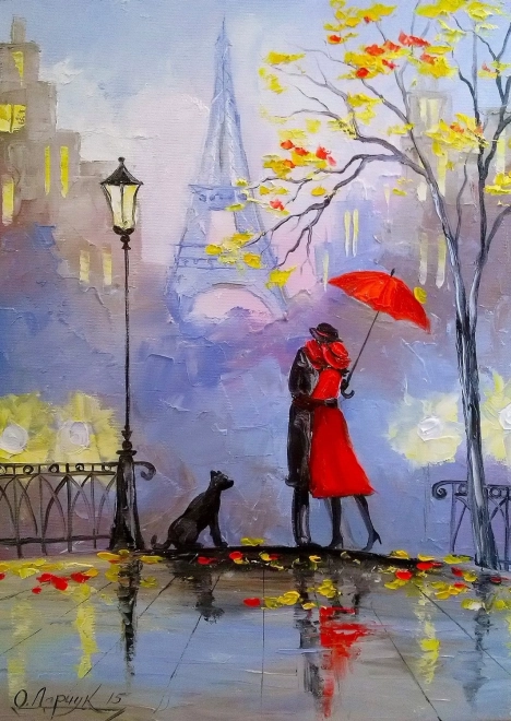 Puzzle Un día lluvioso en París 1000 piezas