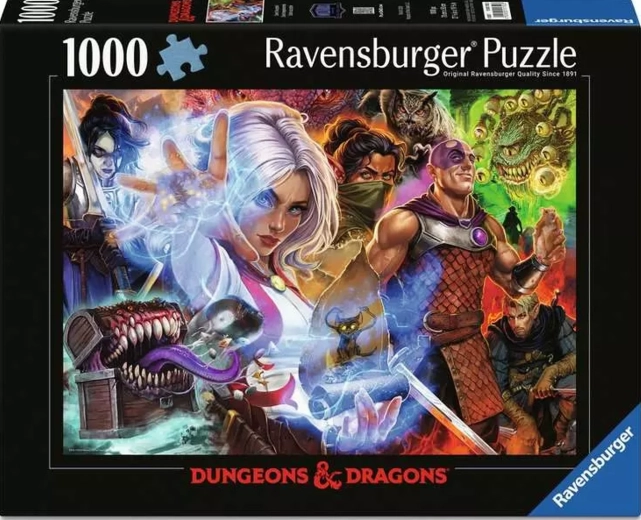 Puzzle Ravensburger Dungeons & Dragons: Desafío aceptado 1000 piezas