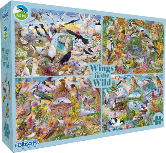 Gibsons RSPB rompecabezas Alas en la naturaleza 4×500 piezas