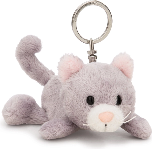NICI llavero gato gris tumbado Green 10 cm