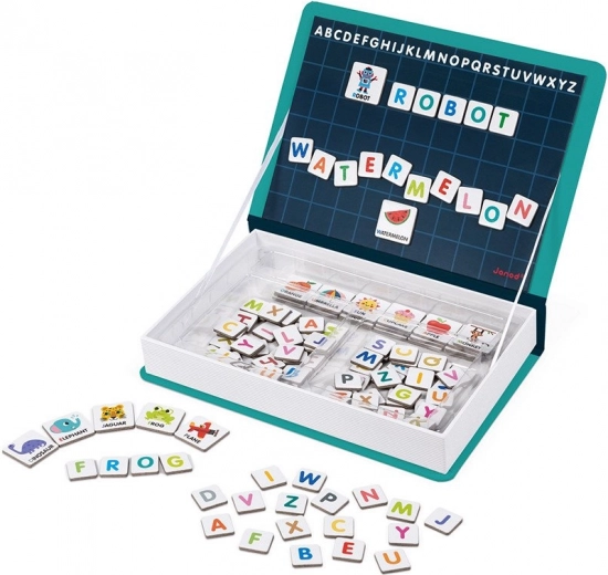 Janod Magnetibook abecedario inglés – libro educativo magnético