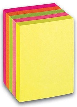 Bloc de notas adhesivo neón CONCORDE 51 × 38 mm, cubo de 5 colores (300 hojas)