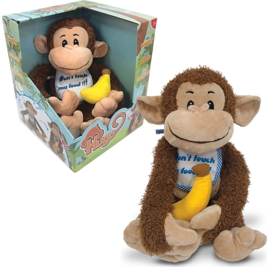 Monito Hugo – mono de peluche con plátano
