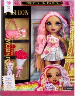 Muñeca de moda Rainbow High Pretty in Paris Kia - 1 pieza