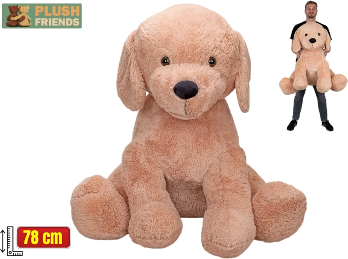Plush Friends perro de peluche beige 78 cm