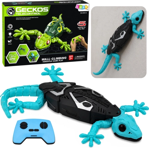 Geco RC con mando a distancia trepador de pared 360° azul