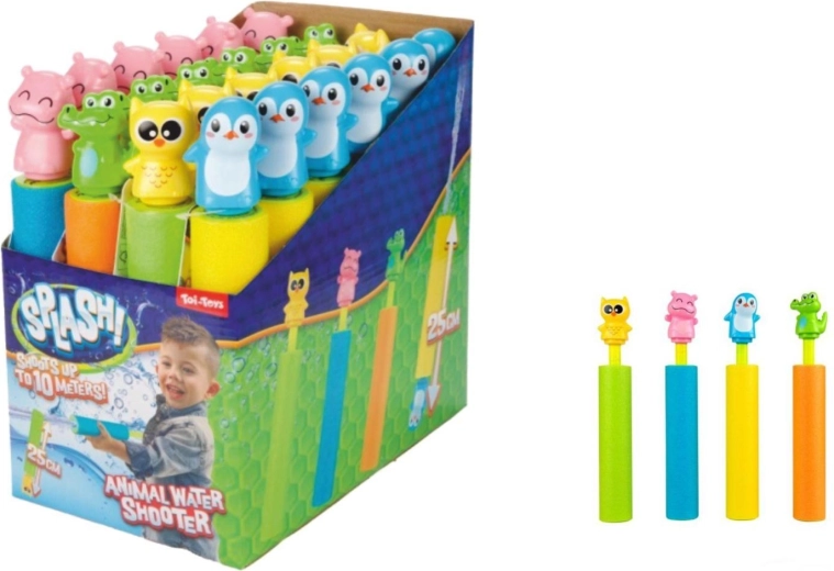 Tubo de agua de espuma con animalito de 25 cm - 1 unidad