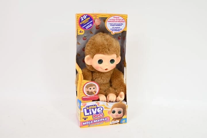 Little Live Pets My Baby Monkey Minis monita interactiva Pepi Peach