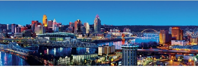 Puzzle panorámico MASTERPIECES Cincinnati, Ohio 1000 piezas