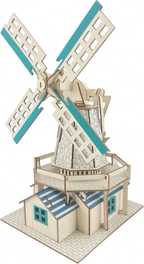 Puzzle 3D de madera molino de viento holandés WOODCRAFT