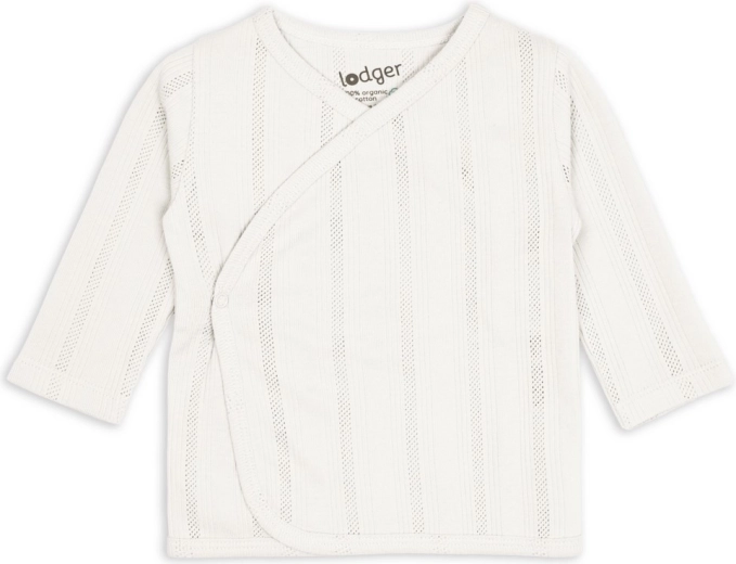 Chaqueta cruzada envolvente Lodger Pointelle cream talla 68