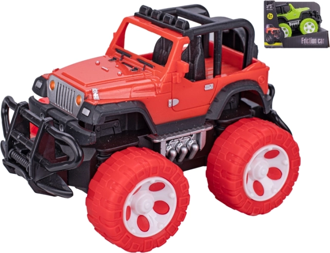 Coche todoterreno de inercia de 13 cm