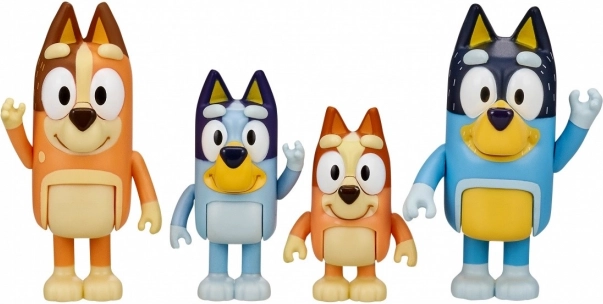 Figuras de Bluey – pack familiar de 4