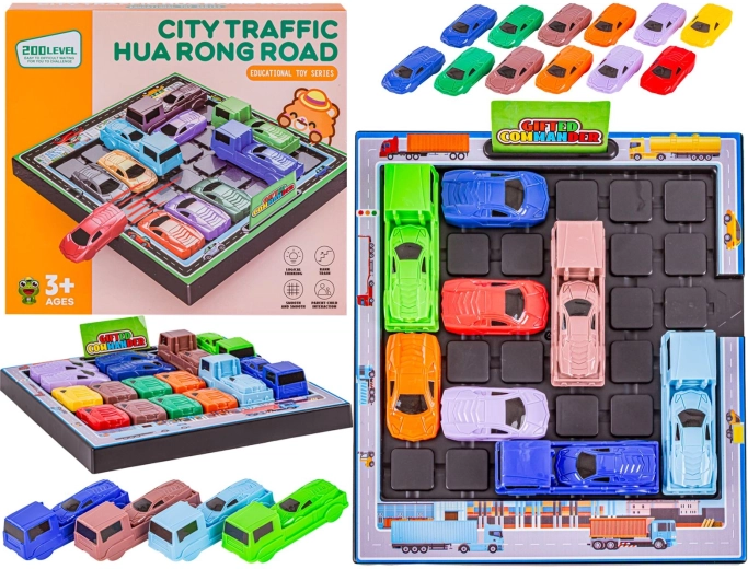 Juego lógico Sal de aparcamiento – rompecabezas de estacionamiento deslizante