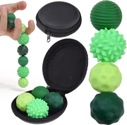 Pelotas fidget sensoriales magnéticas antiestrés con estuche