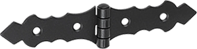 Bisagra decorativa francesa 150 × 34 × 2 mm, negra