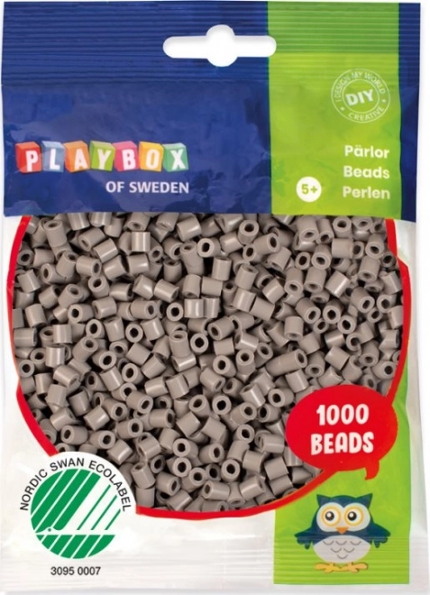 Cuentas para planchar Playbox grises 1000 uds