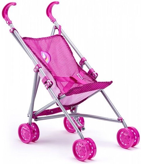 Cochecito deportivo infantil rosa con unicornio