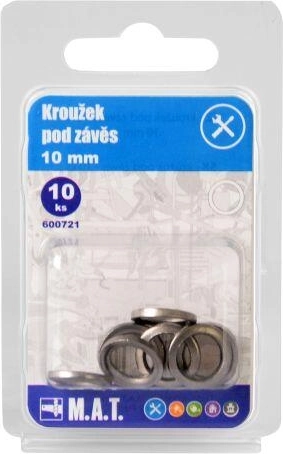 Arandelas distanciadoras para bisagras 10 mm (10 uds)