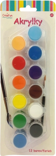 CreaFun pinturas acrílicas – set de 12 colores