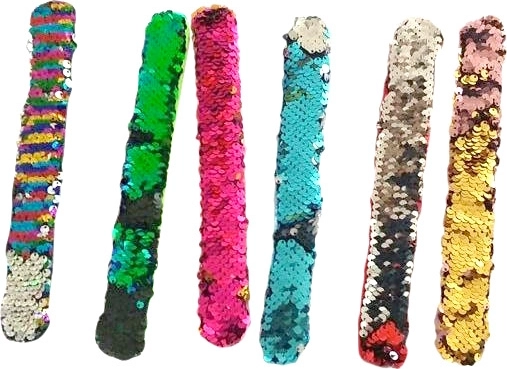Pulsera de felpa con lentejuelas autoenrollable Lolli Popz 22 × 3 cm - 1 pieza