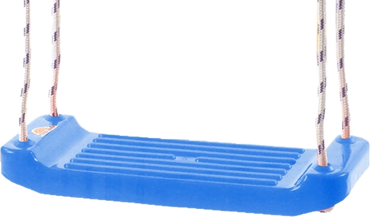 Columpio de plástico – asiento tipo tabla azul