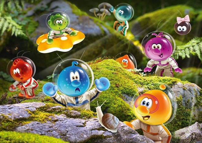 Puzzle SCHMIDT Spacebubble Club: aterrizaje en el bosque musgoso 1000 piezas