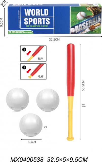 Set de béisbol para juego recreativo