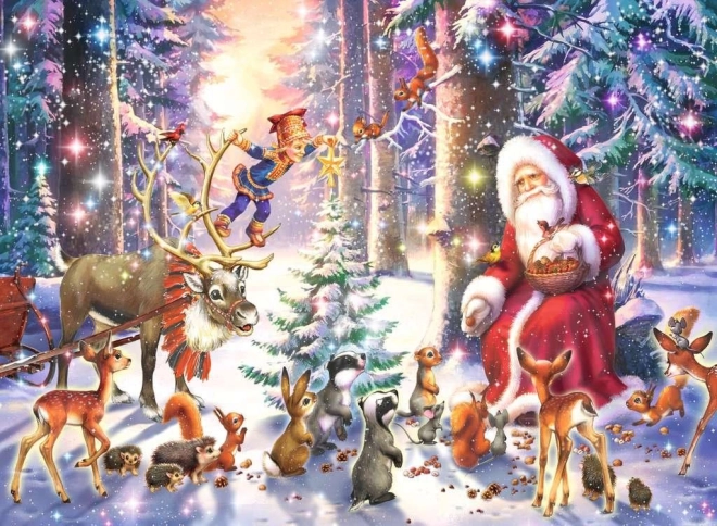 Puzle Navidad en el bosque XXL 100 piezas