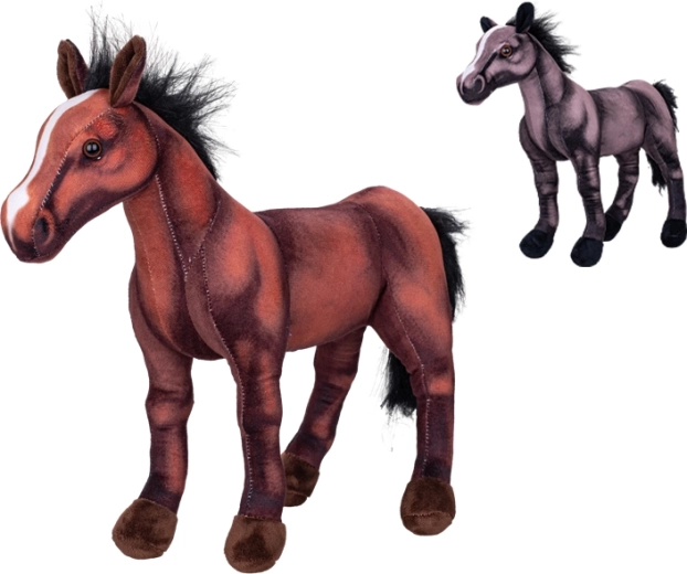 Caballo de peluche 27 cm – compañero abrazable de pie para niños desde el nacimiento