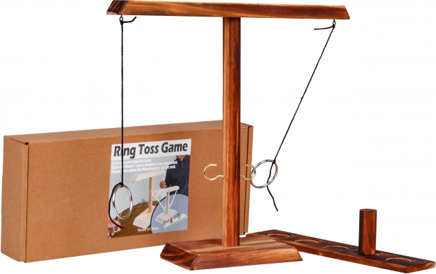 Juego de destreza de anillo y gancho para niños y adultos