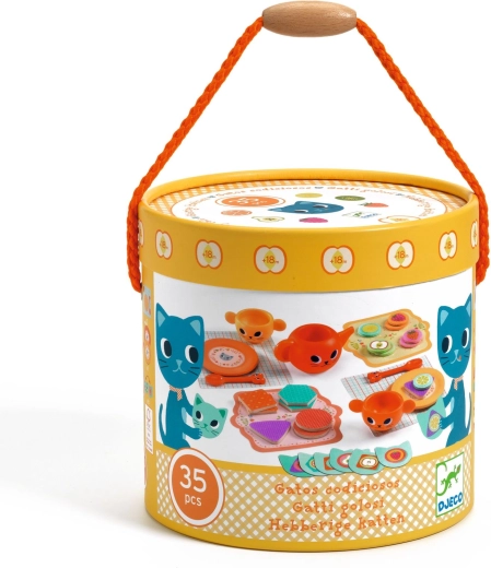 Servicio de té Djeco Greedy cats