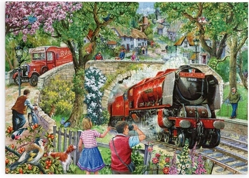 Puzzle Tren matutino, 500 piezas grandes