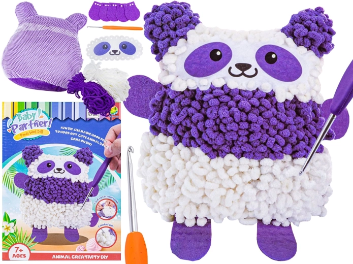 Set creativo DIY para hacer un peluche de panda - 1 unidad
