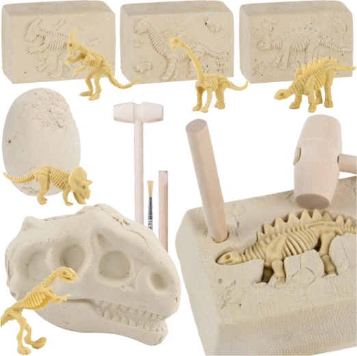 Kruzzel excavación de dinosaurios 5 en 1 – set paleontológico