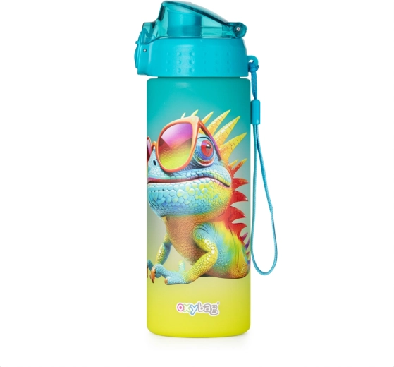 OXY Click botella para beber 600 ml crazy animals chameleon