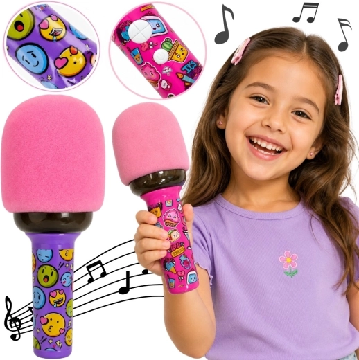 Micrófono inalámbrico de karaoke Woopie con altavoz Bluetooth e iluminación LED para niños