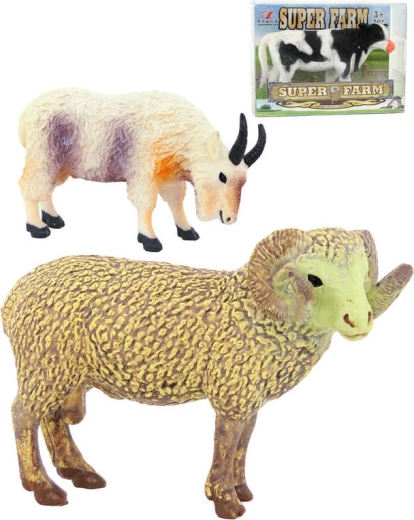 Figura de plástico de animal de granja 8 cm - 1 pieza